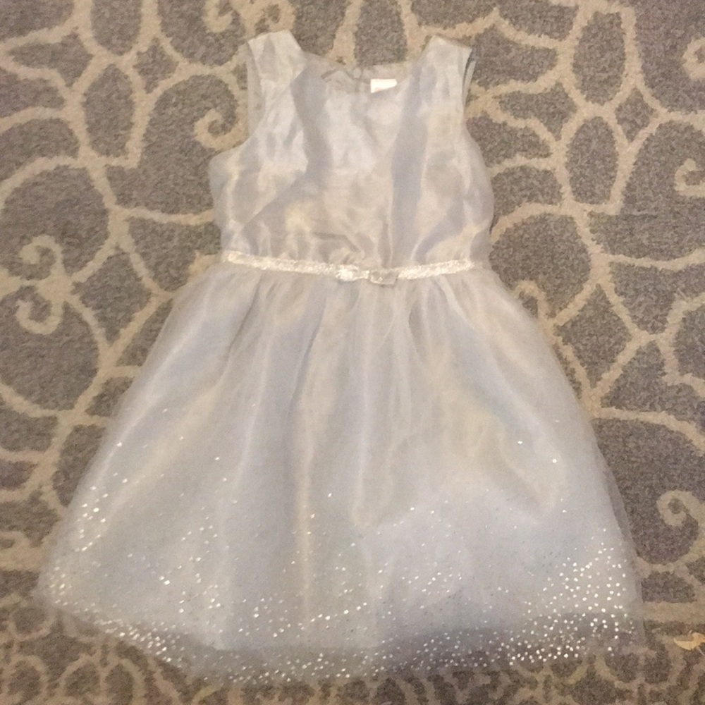 Gymboree sparkle silver dress
